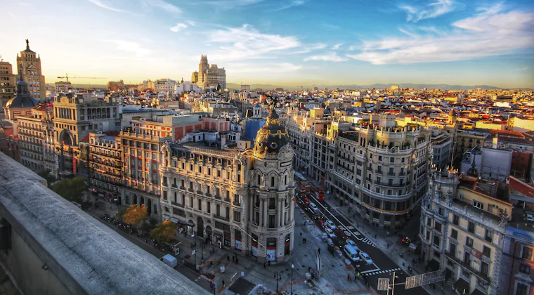 Gran Vía street in Madrid